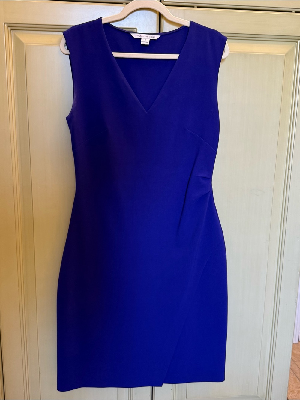 DVF V-Neck Sheath Dress